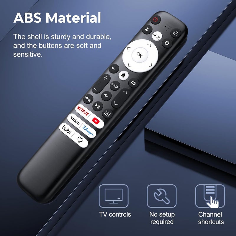 Acoyer Replacement Only for Hisense-Google-TV-Remote, for Hisense Mini-LED QLED ULED UHD 4K Google Smart TVs - Image 5